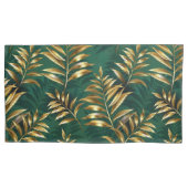 Seamless pattern with golden ferns 枕カバー (正面左)
