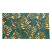 Seamless pattern with golden ferns 枕カバー (裏面)