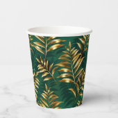 Seamless pattern with golden ferns 紙コップ (裏面)