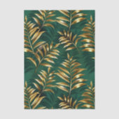 Seamless pattern with golden ferns 薄葉紙 (正面)