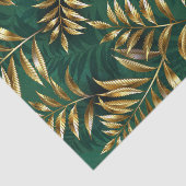 Seamless pattern with golden ferns 薄葉紙 (詳細)