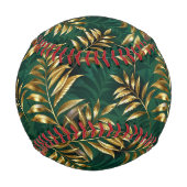 Seamless pattern with golden ferns 野球ボール (裏面)