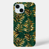 Seamless pattern with golden ferns Case-Mate iPhoneケース (裏面)
