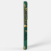 Seamless pattern with golden ferns samsung galaxyケース (右側面)