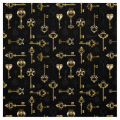 Seamless Pattern with Golden Keys ファブリック (見本)