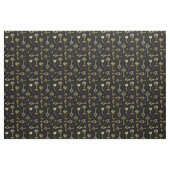 Seamless Pattern with Golden Keys ファブリック (ファットクウォーター)