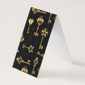 Seamless Pattern with Golden Keys 名刺 (正面)