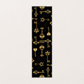 Seamless Pattern with Golden Keys 名刺 (外部フラット)