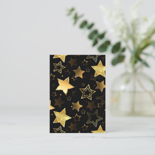 Seamless pattern with Golden Stars アドバイスカード (スタンド正面)
