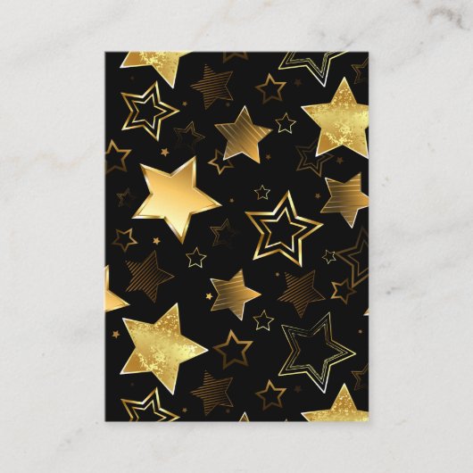 Seamless pattern with Golden Stars アドバイスカード (正面)