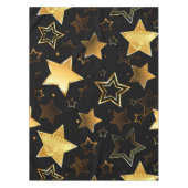 Seamless pattern with Golden Stars テーブルクロス (正面)