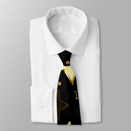 Seamless pattern with Golden Stars ネクタイ (タイ)