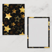 Seamless pattern with Golden Stars ノートカード (正面/裏面)