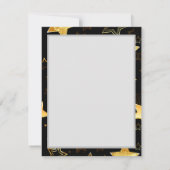 Seamless pattern with Golden Stars ノートカード (裏面)