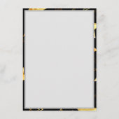 Seamless pattern with Golden Stars メニュー (裏面)