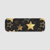 Seamless pattern with Golden Stars 名札 (正面)