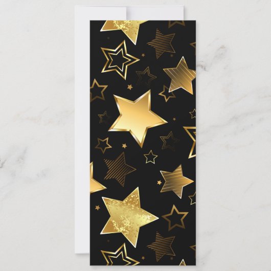 Seamless pattern with Golden Stars 案内状 (正面)