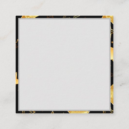 Seamless pattern with Golden Stars 紹介カード (裏面)