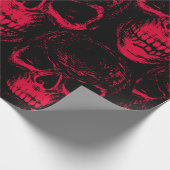 Seamless pattern with hand-drawn sinister human sk ラッピングペーパー (角)
