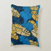 Seamless pattern with hand drawn tropical leaves.  アクセントクッション (裏面(縦))