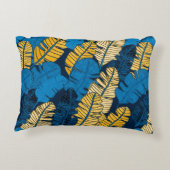Seamless pattern with hand drawn tropical leaves.  アクセントクッション (裏面)