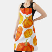 Seamless pattern with handdrawn watercolor orange  エプロン (インサイチュ)