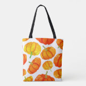 Seamless pattern with handdrawn watercolor orange トートバッグ (裏面)