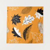 seamless pattern with leaves. Autumn collection. F タペストリー (正面(横))