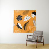 seamless pattern with leaves. Autumn collection. F タペストリー (インサイチュ(横))