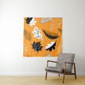 seamless pattern with leaves. Autumn collection. F タペストリー (インサイチュ)