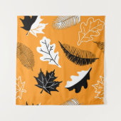 seamless pattern with leaves. Autumn collection. F タペストリー (正面)