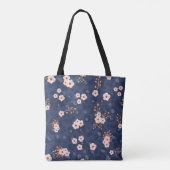 Seamless pattern with leopard skin and pink small  トートバッグ (裏面)