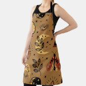 seamless pattern with magical elements エプロン (インサイチュ)