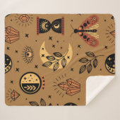 seamless pattern with magical elements シェルパブランケット (正面(横))