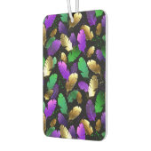 Seamless Pattern with Mardi Gras feathers カーエアーフレッシュナー (左)