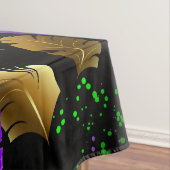 Seamless Pattern with Mardi Gras feathers テーブルクロス (インサイチュ)