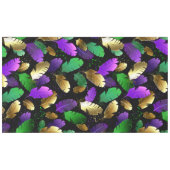 Seamless Pattern with Mardi Gras feathers テーブルクロス (正面(横))