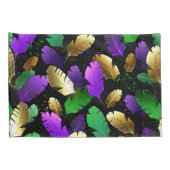 Seamless Pattern with Mardi Gras feathers 枕カバー (裏面-右)
