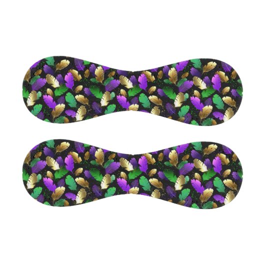 Seamless Pattern with Mardi Gras feathers 野球ボール (パネル)
