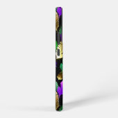 Seamless Pattern with Mardi Gras feathers Samsung Galaxyケース (右側面)