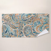 Seamless pattern with multicolor Paisley print. Ha バスタオル (バスタオル)