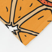 Seamless pattern with orange. Endless texture フリースブランケット (角)