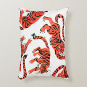 Seamless pattern with painted in gouache tigers in アクセントクッション (正面(垂直))