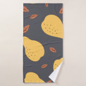 Seamless pattern with pears. Fruits light modern t バスタオル (バスタオル)