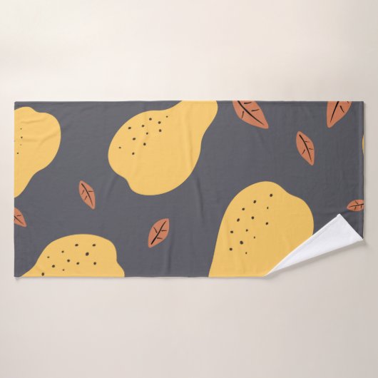 Seamless pattern with pears. Fruits light modern t バスタオル (バスタオル)
