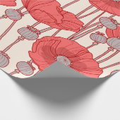 Seamless pattern with poppies.  ラッピングペーパー (角)