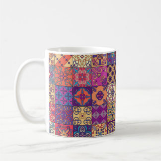 Seamless pattern with portuguese tiles in talavera コーヒーマグカップ