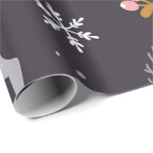  seamless pattern with reindeer, fir trees and sno ラッピングペーパー (ロールコーナー)