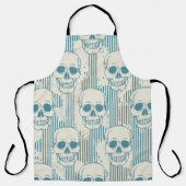 Seamless pattern with skull. Freehand drawing エプロン (正面)
