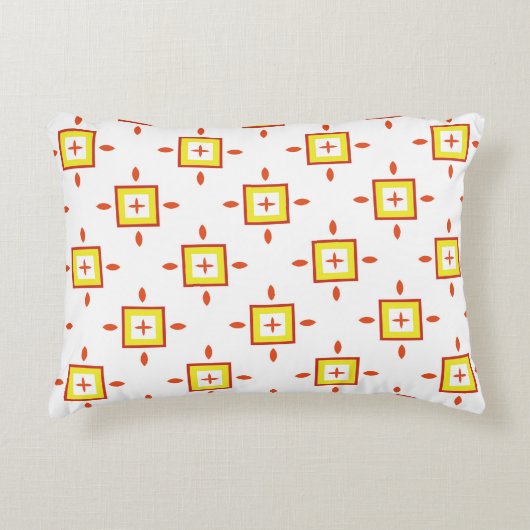 Seamless pattern with squares Abstract background  アクセントクッション (正面)